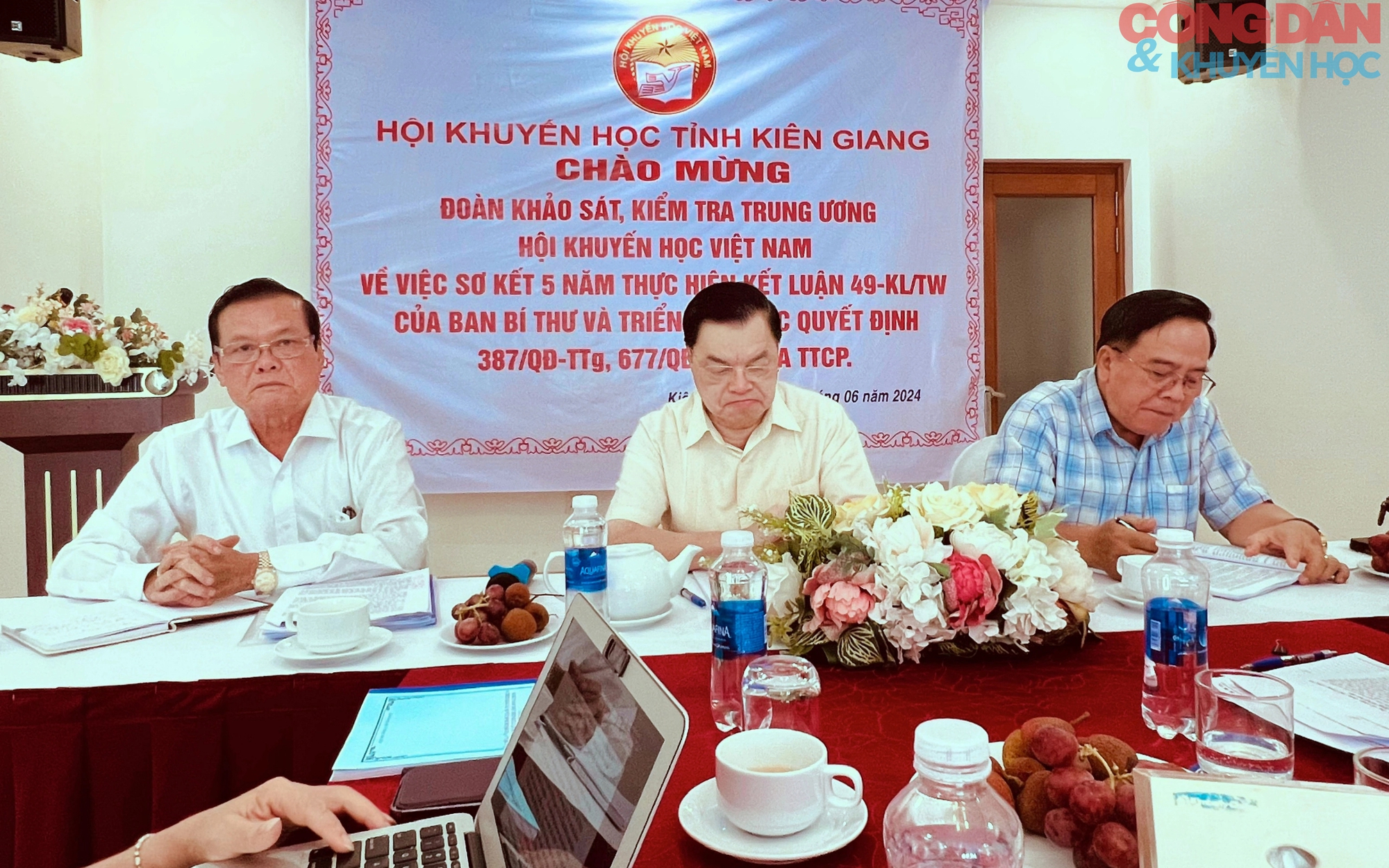 Đoàn Kiểm tra Trung ương Hội Khuyến học Việt Nam làm việc tại Kiên Giang- Ảnh 2.
