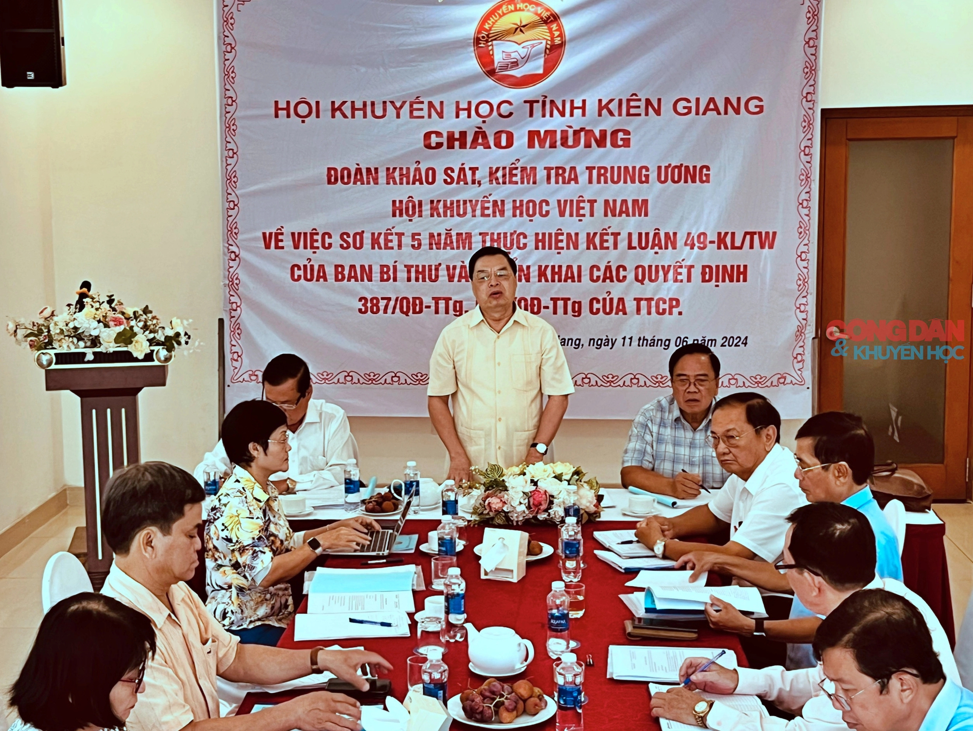 Đoàn Kiểm tra Trung ương Hội Khuyến học Việt Nam làm việc tại Kiên Giang- Ảnh 6.