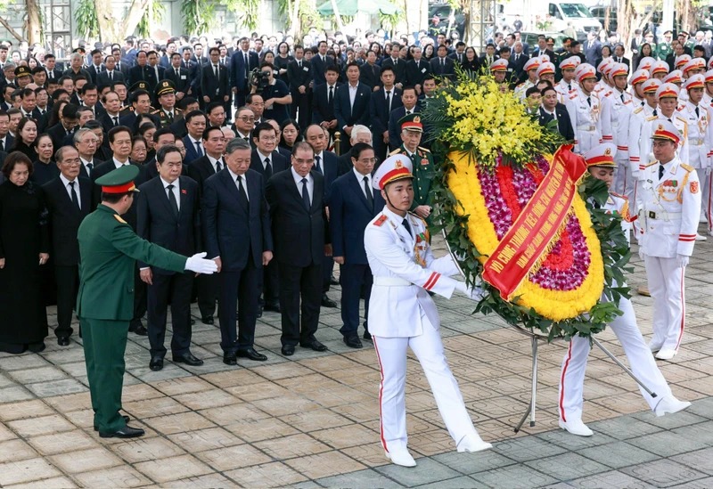 Lễ viếng trọng thể Tổng Bí thư Nguyễn Phú Trọng- Ảnh 6.