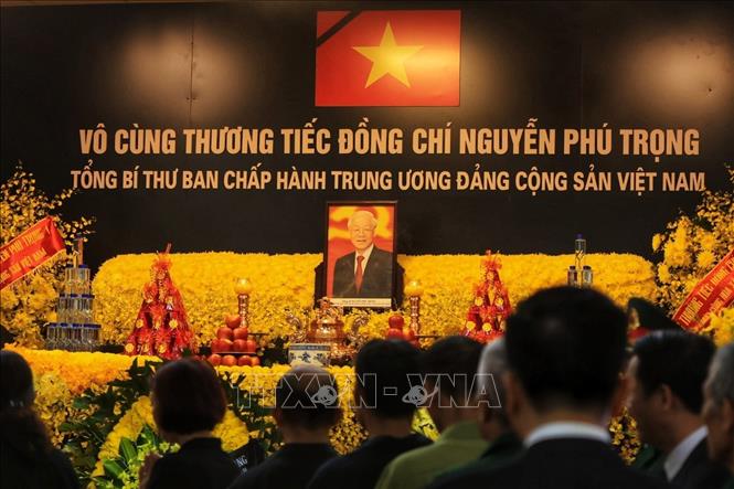 Lễ viếng trọng thể Tổng Bí thư Nguyễn Phú Trọng- Ảnh 3.