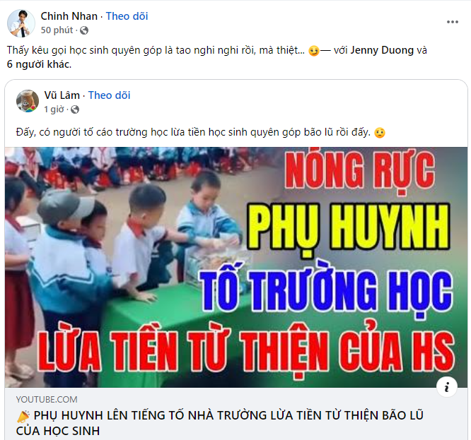 Cần sao kê tiền quyên góp của giáo viên, học sinh giúp đồng bào vùng bão lũ - Ảnh 2.