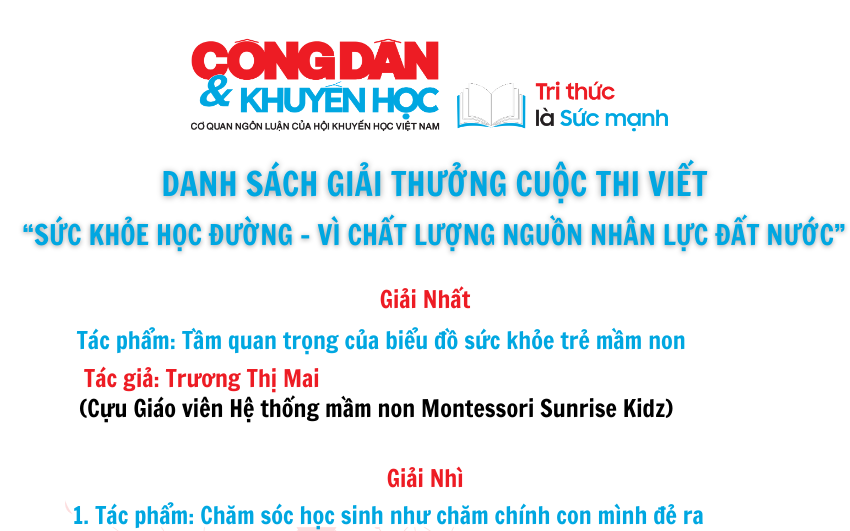 Trao giải cuộc thi viết "Sức khỏe học đường - Vì chất lượng nguồn nhân lực đất nước" - Ảnh 7.