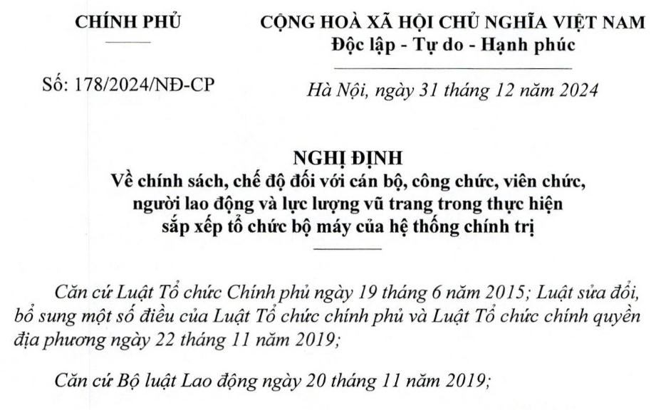 Bộ Chính trị kết luận về điều chỉnh chế độ đối nhóm đối tượng trong thực hiện sắp xếp, tinh gọn bộ máy - Ảnh 2.