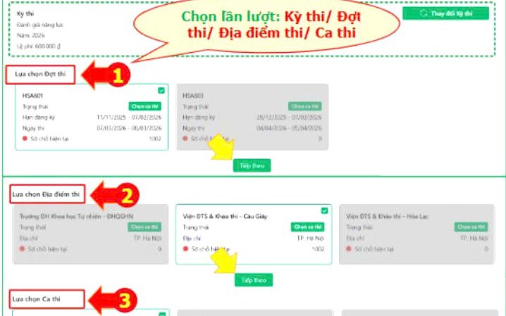 Cổng đăng ký tài khoản dự thi Đánh giá năng lực HSA năm 2026 chính thức mở - Ảnh 3.