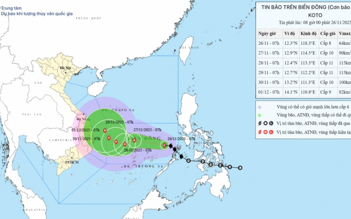 Bão số 15 mạnh lên, yêu cầu ứng phó khẩn cấp - Ảnh 1.