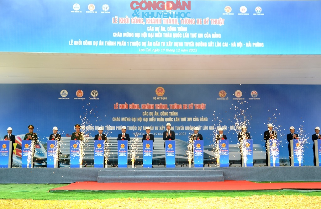 Khởi c&ocirc;ng x&acirc;y dựng tuyến đường sắt L&agrave;o Cai - H&agrave; Nội - Hải Ph&ograve;ng - Ảnh 3.