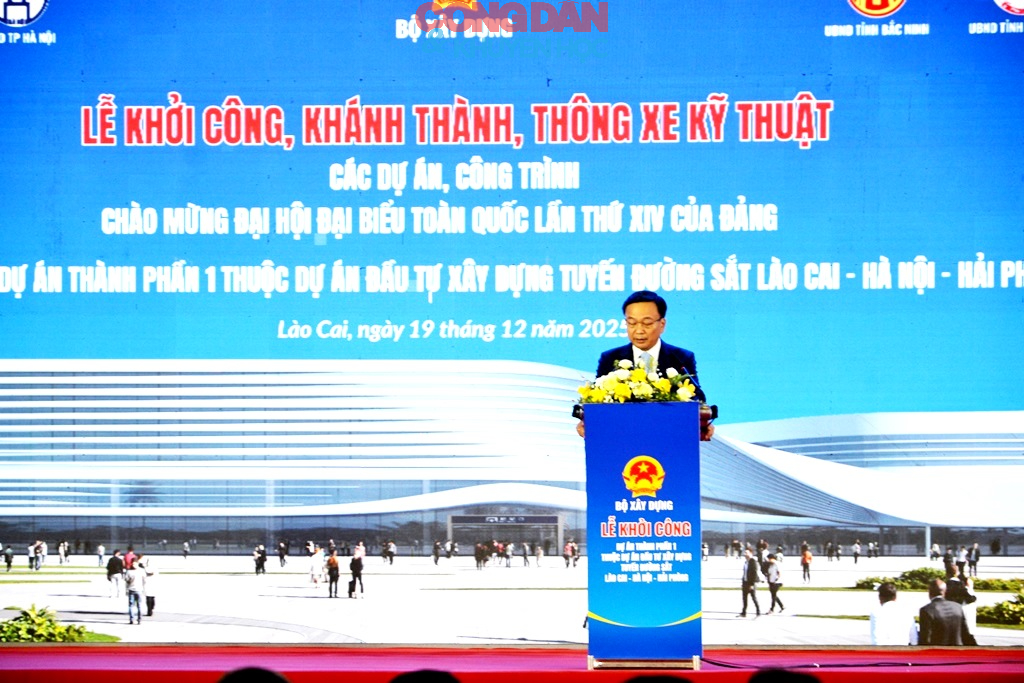 Khởi c&ocirc;ng x&acirc;y dựng tuyến đường sắt L&agrave;o Cai - H&agrave; Nội - Hải Ph&ograve;ng - Ảnh 4.
