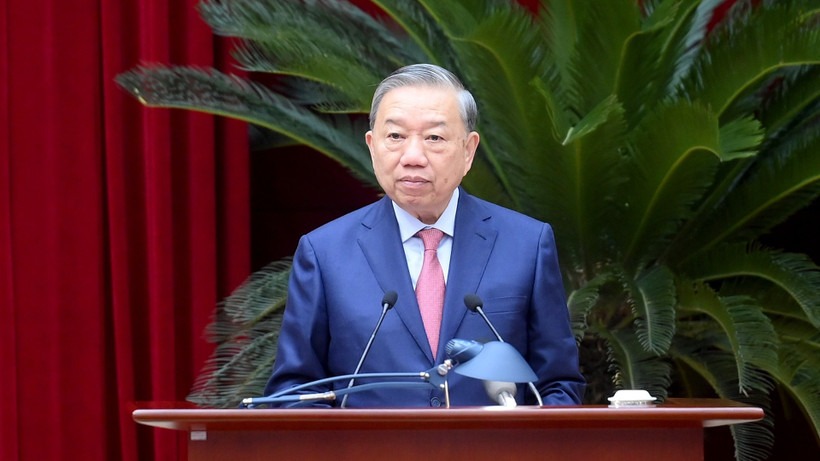 Ph&aacute;t biểu của Tổng B&iacute; thư T&ocirc; L&acirc;m khai mạc Hội nghị lần thứ 15 Ban Chấp h&agrave;nh Trung ương Đảng kh&oacute;a XIII - Ảnh 1.