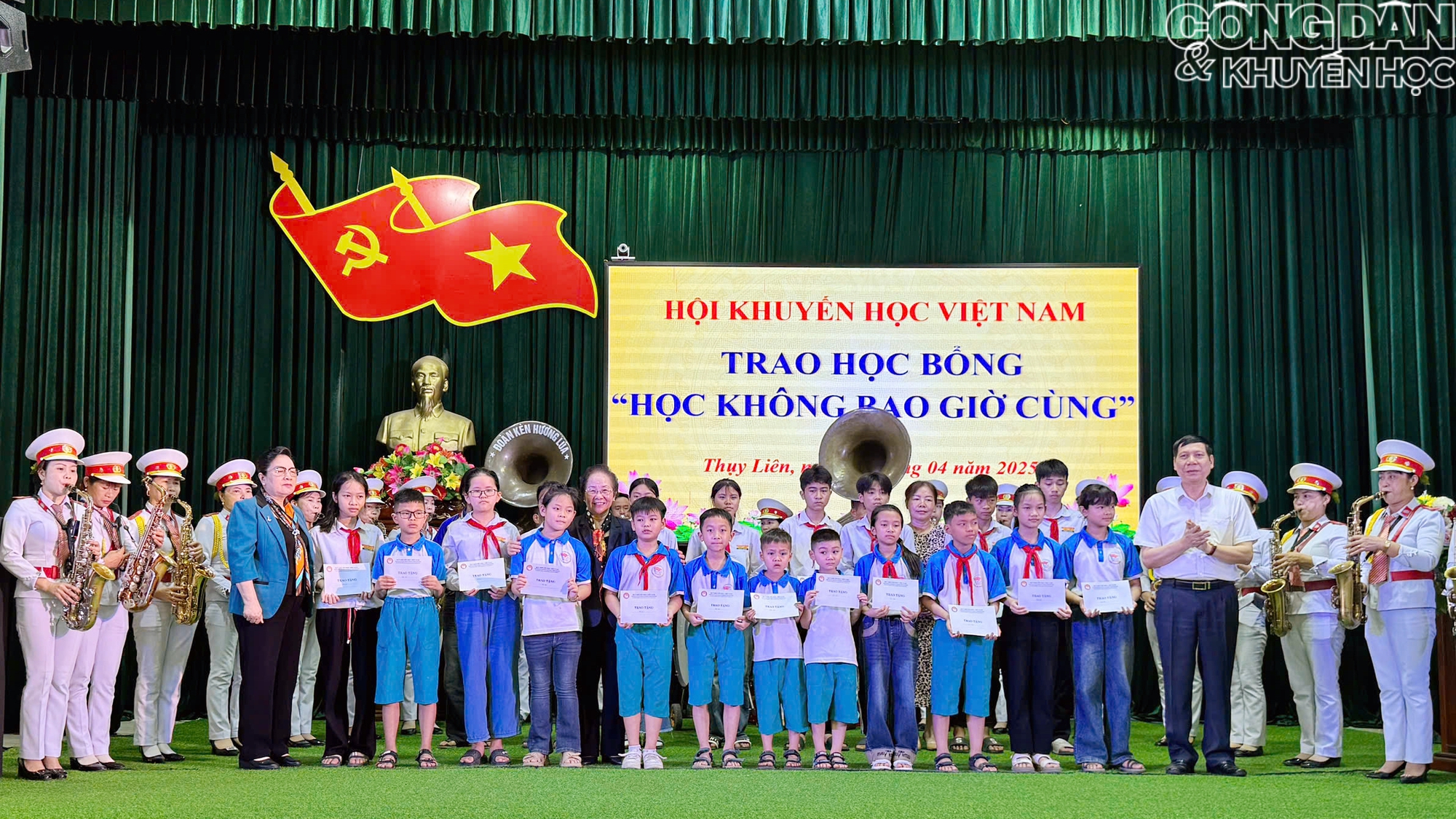Hội Khuyến học Việt lich truyen hinh truc tiep bong da học bổng "Học không bao giờ cùng" tại Thái Bình - Ảnh 5.