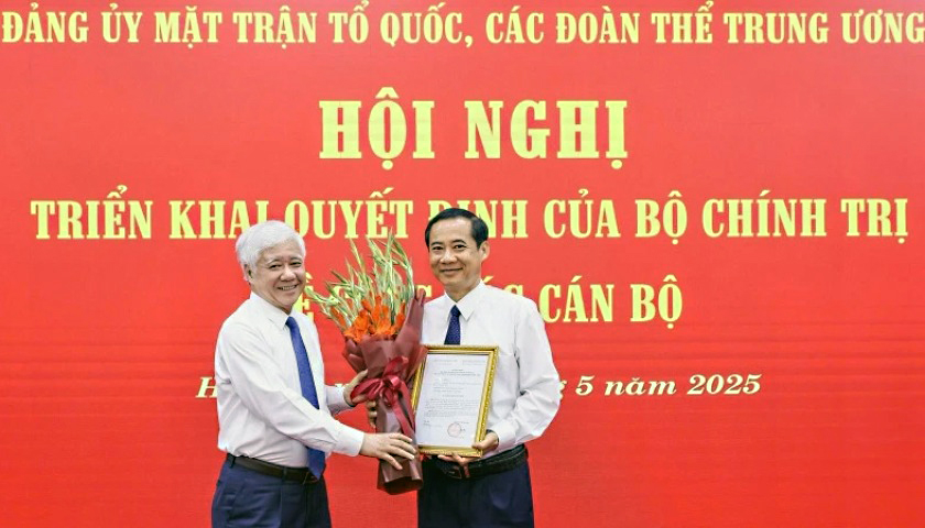 Ông Nguyễn Thái Học giữ chức Phó Bí thư Đảng ủy Mặt trận Tổ quốc, các đoàn thể bong da truc tiep ương - Ảnh 1.