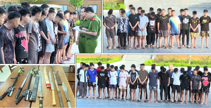 Tạm giữ hình sự nhóm thanh thiếu niên đi đường gặp ai đuổi đánh người đó - Ảnh 1.