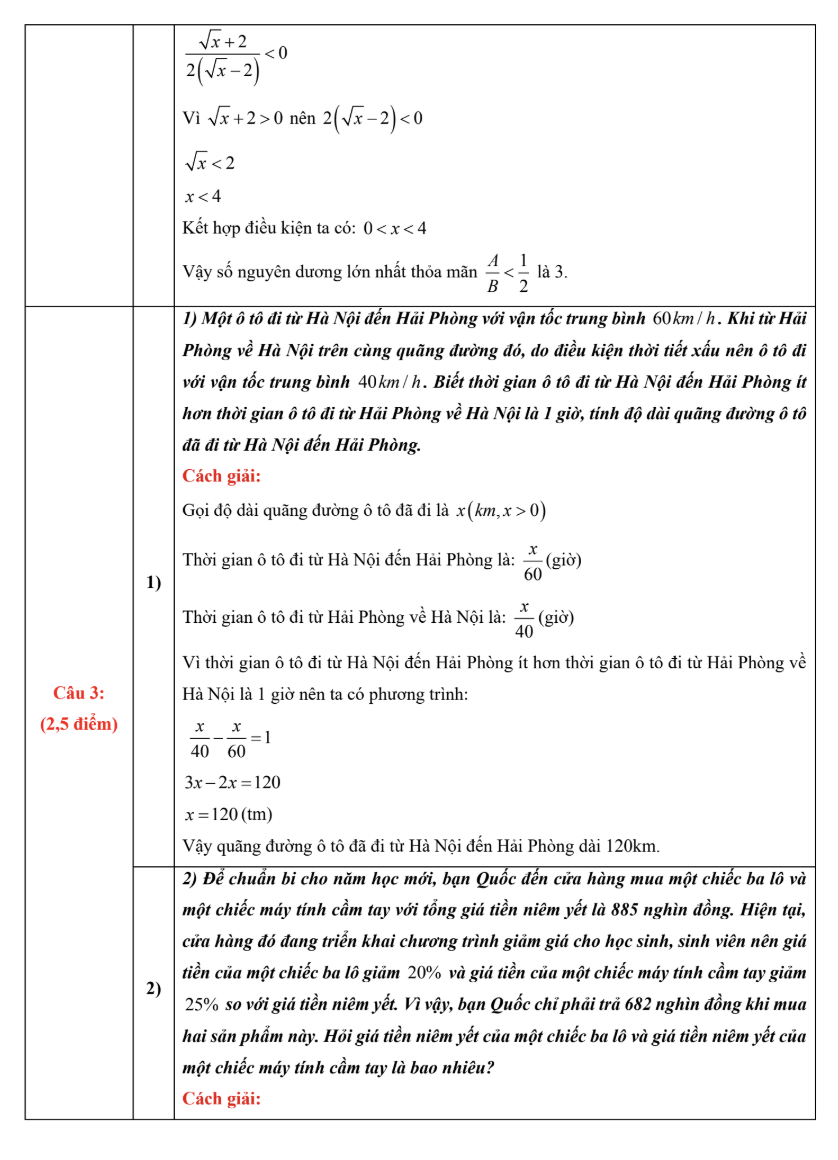 Gợi ý đáp án môn Toán thi vào lớp 10 Hà Nội - Ảnh 3.