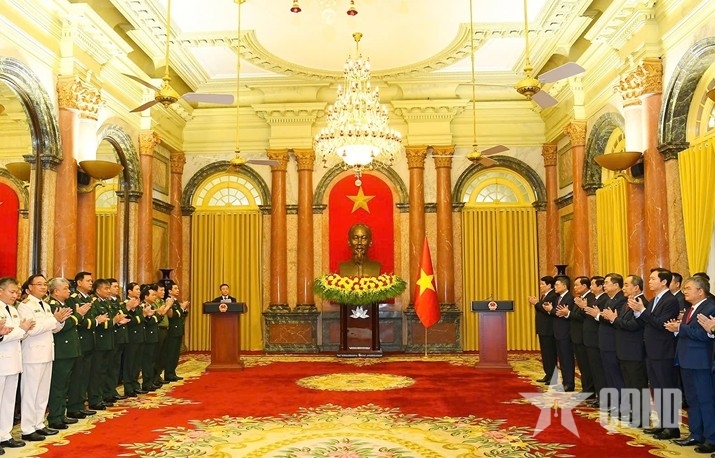Thăng quân hàm Đại tướng đối với Thượng tướng Trịnh Văn Quyết - Ảnh 1.