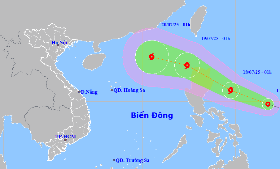 Áp thấp nhiệt đới gần Biển Đông khả năng thành bão - Ảnh 1.