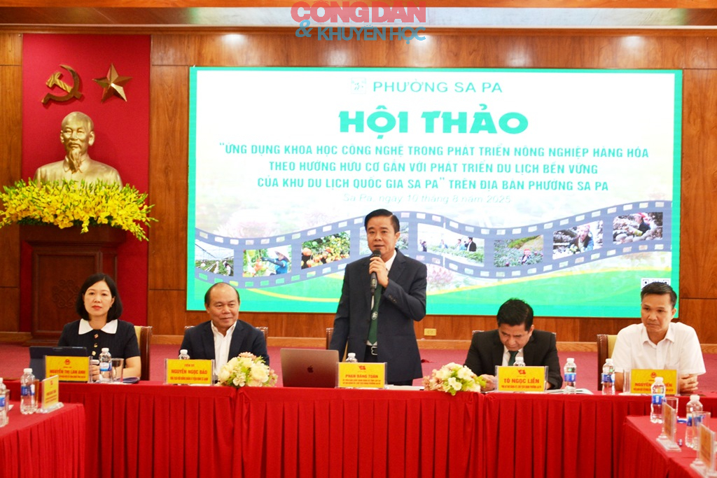 Hội thảo ứng dụng công nghệ cao phát triển nông nghiệp gắn với du lịch xanh bền vững ở phường Sa Pa - Ảnh 2.