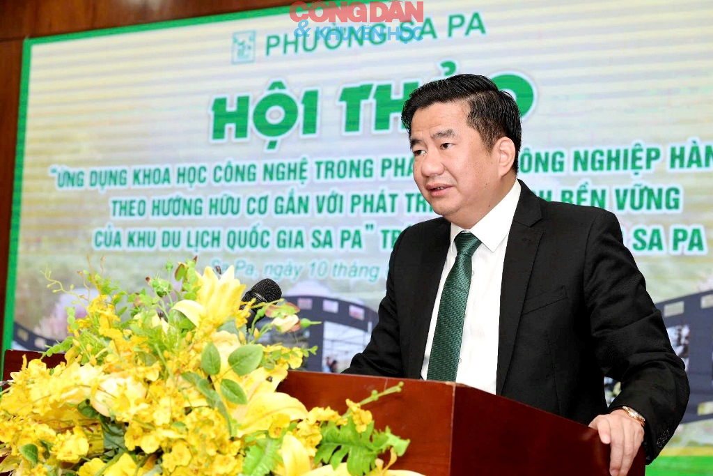 Hội thảo ứng dụng công nghệ cao phát triển nông nghiệp gắn với du lịch xanh bền vững ở phường Sa Pa - Ảnh 3.