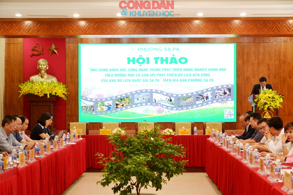 Hội thảo ứng dụng công nghệ cao phát triển nông nghiệp gắn với du lịch xanh bền vững ở phường Sa Pa - Ảnh 8.