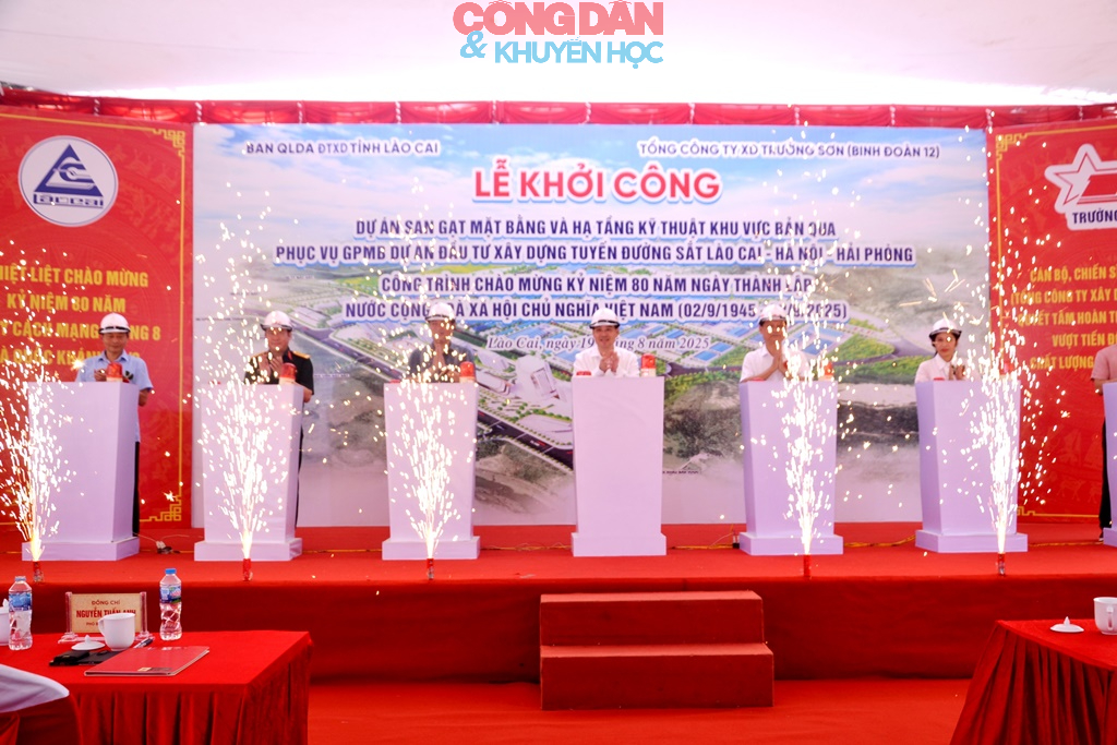 Khởi công dự án Bản Qua phục vụ xây dựng đường sắt tốc độ cao Lào Cai - Hà Nội – Hải Phòng - Ảnh 8.