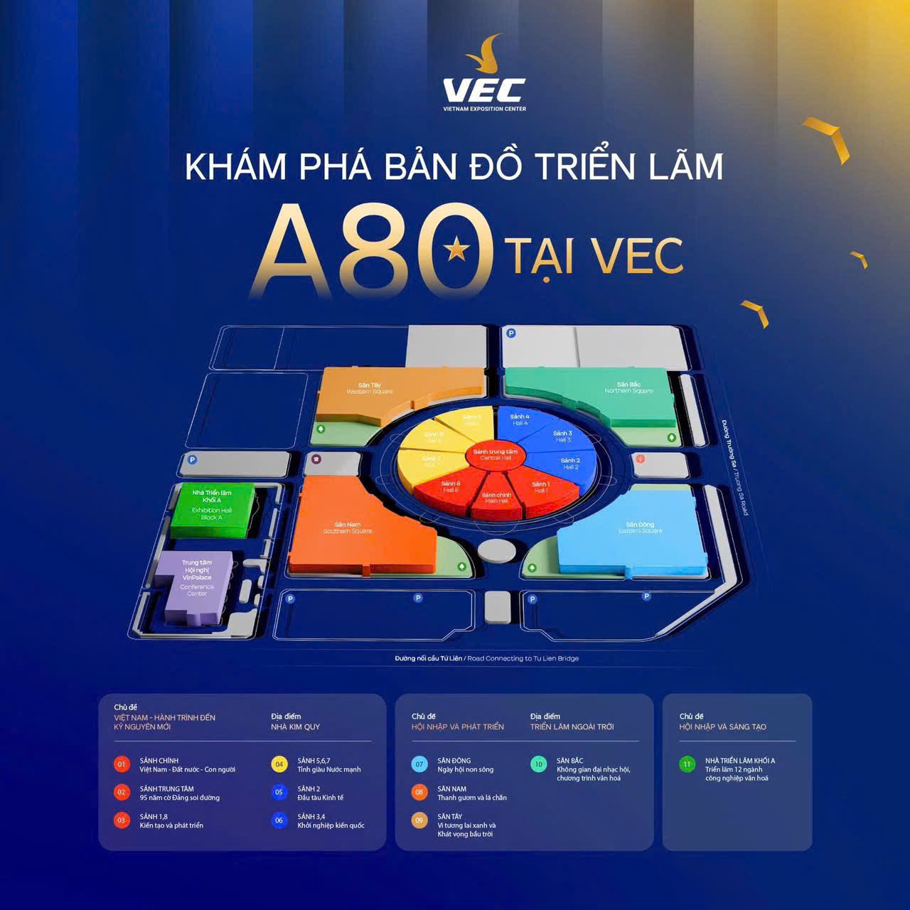 Triển lãm 80 năm Thành tựu Đất nước rộng tới 260.000 m2: Ai đi xem nằm lòng ngay bản đồ này- Ảnh 1. Bản đồ giúp người dân "mục sở thị" dễ dàng Triển lãm Thành tựu Đất nước 80 năm xây dựng và phát triển - Ảnh 2.
