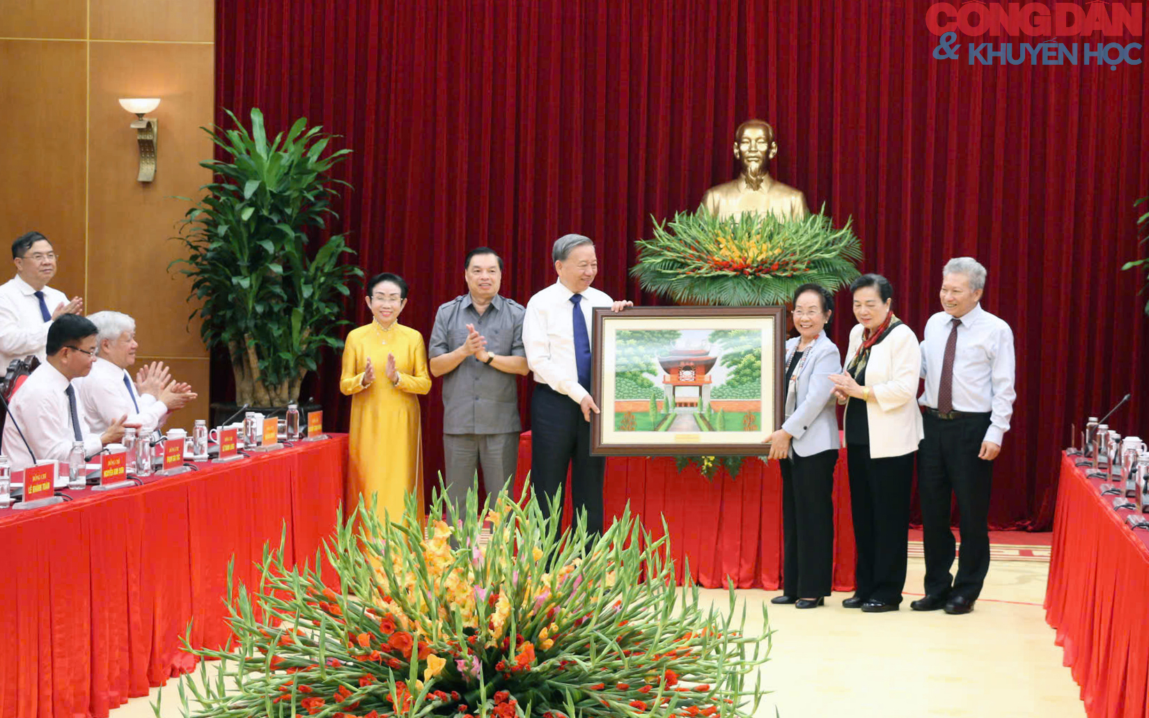 Tổng Bí thư Tô Lâm gặp mặt Ban Thường vụ Trung ương Hội Khuyến học Việt Nam - Ảnh 14.