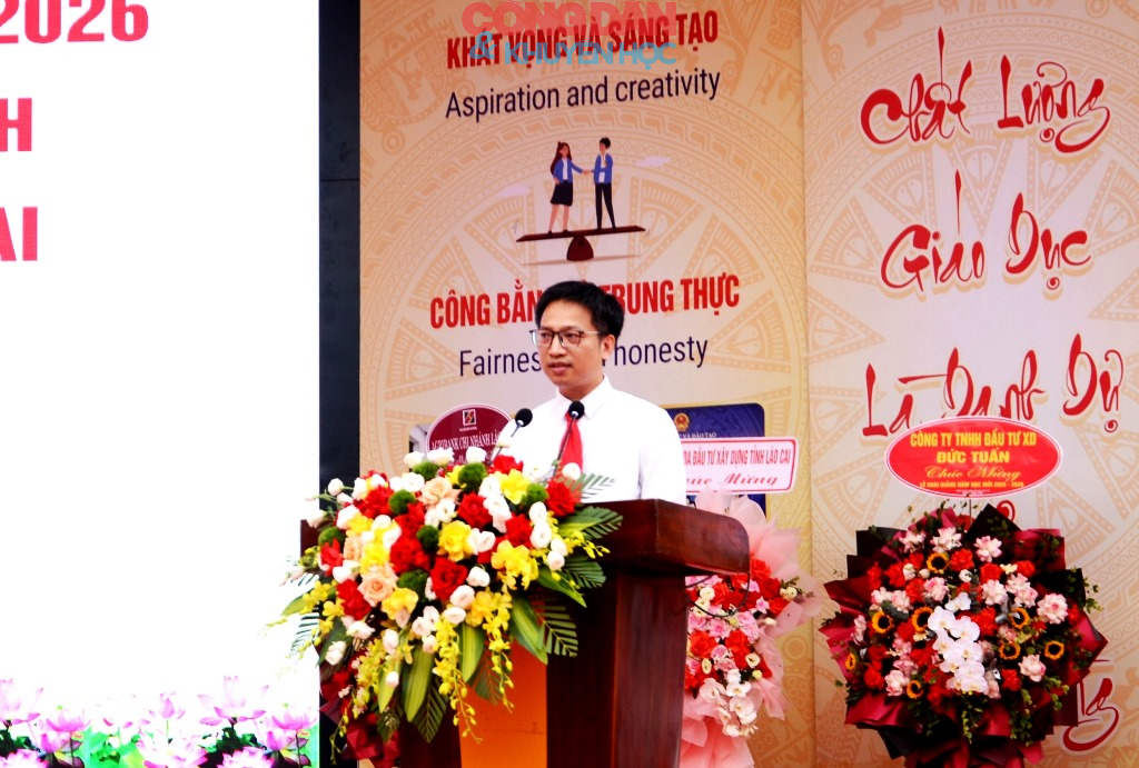 Khánh thành Trường trung học phổ thông chuyên Lào Cai và khai giảng năm học mới - Ảnh 8.