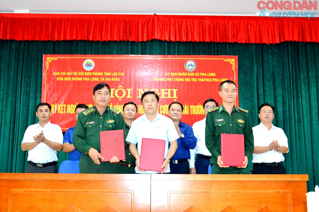 Đồn biên phòng Pha Long và Tả Gia Khâu kết nghĩa với Trường phổ thông nội trú TH và THCS Pha Long - Ảnh 5.