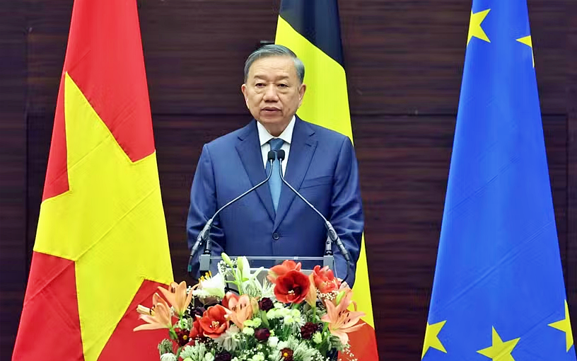 Tổng Bí thư, Chủ tịch nước Tô Lâm phát biểu tại Viện Quan hệ Quốc tế Hoàng gia Egmont - Ảnh 1.