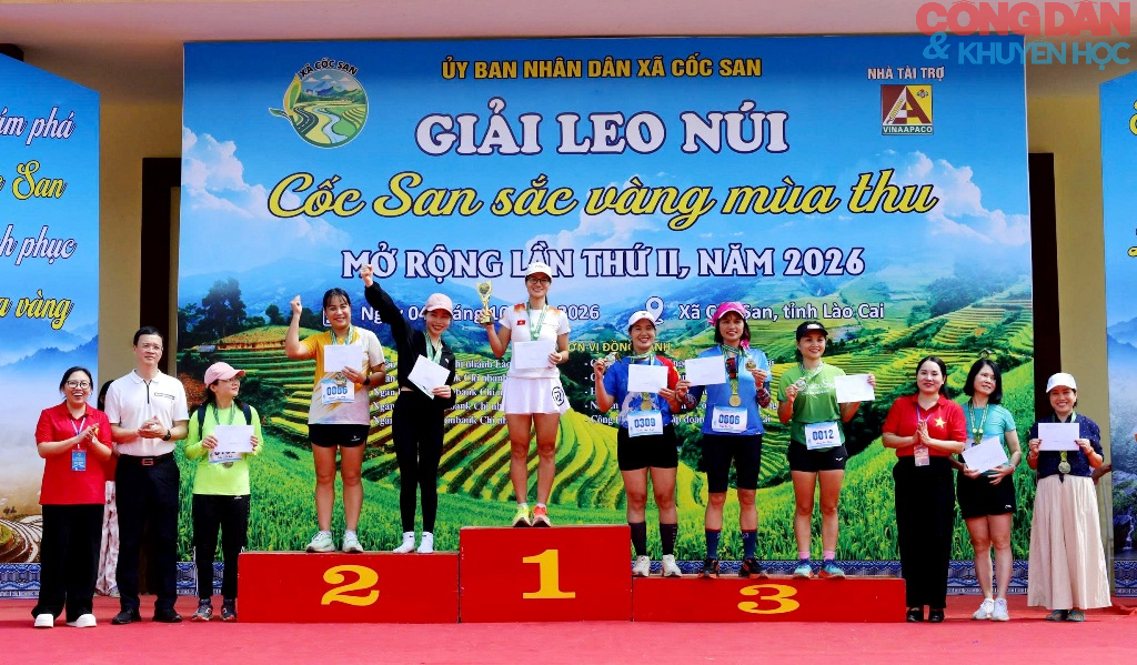 Lào Cai: Gần 700 VĐV leo núi trên thảm vàng mùa thu Cốc San - Ảnh 18.