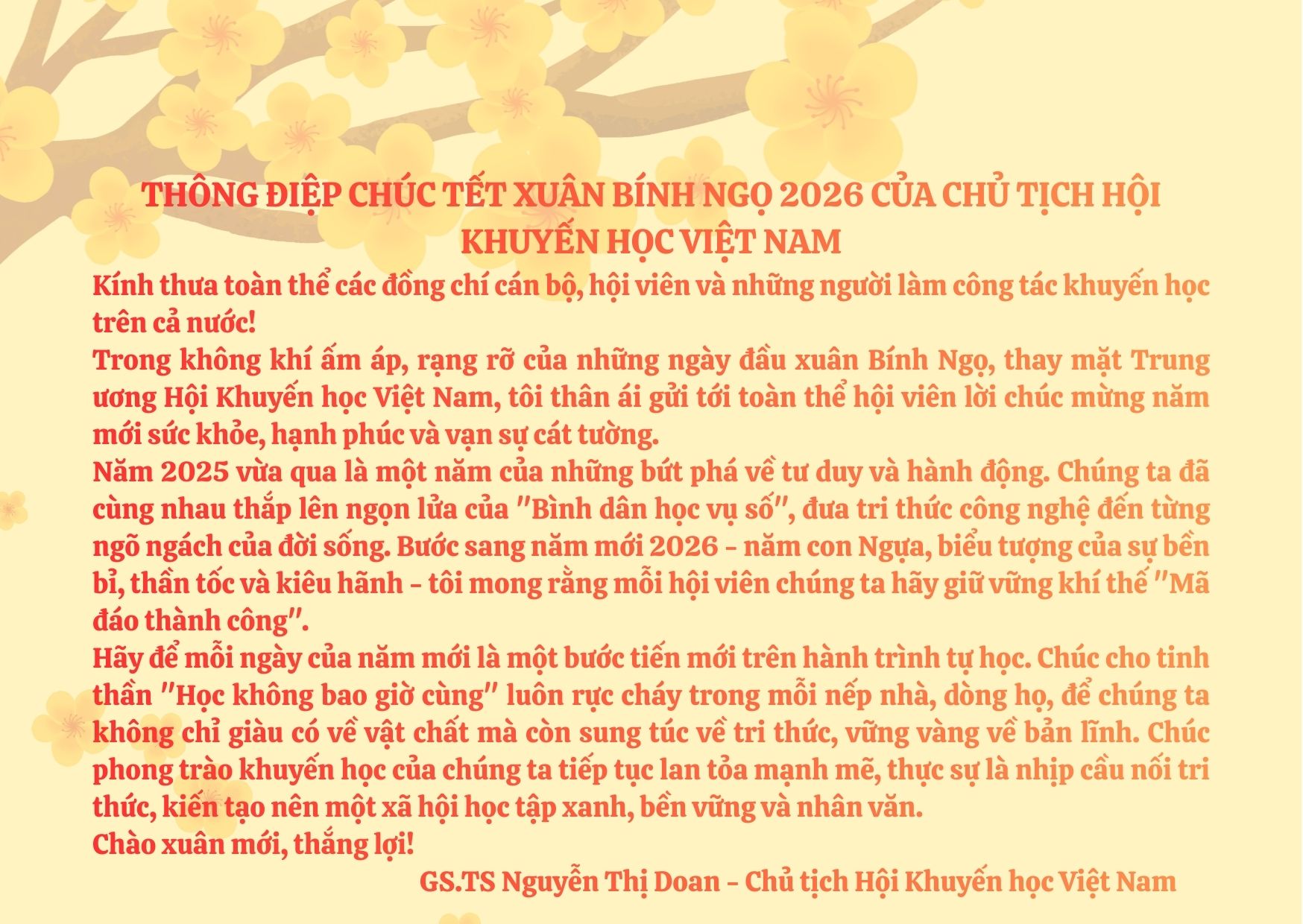 GS.TS Nguyễn Thị Doan: 28 triệu hội viên Hội Khuyến học Việt Nam phải tiên phong đổi mới tư duy về "Khuyến học xanh" - Ảnh 5.