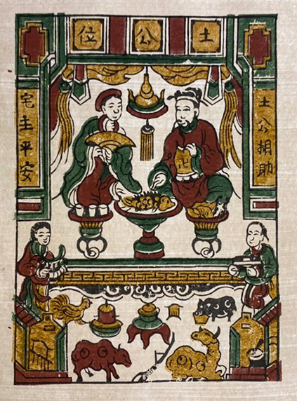 Hình ảnh Thần Tài trong tranh dân gian Đông Hồ: Từ ước vọng tài lộc đến tín ngưỡng thờ thần đất - Ảnh 2.