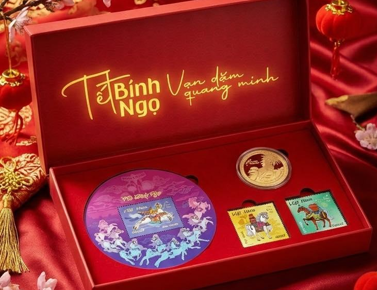 C&ugrave;ng ngắm bộ tem &lsquo;Tết B&iacute;nh Ngọ&rsquo; v&agrave; xu &lsquo;Nhật M&atilde; Phi V&acirc;n&rsquo; - Ảnh 3.