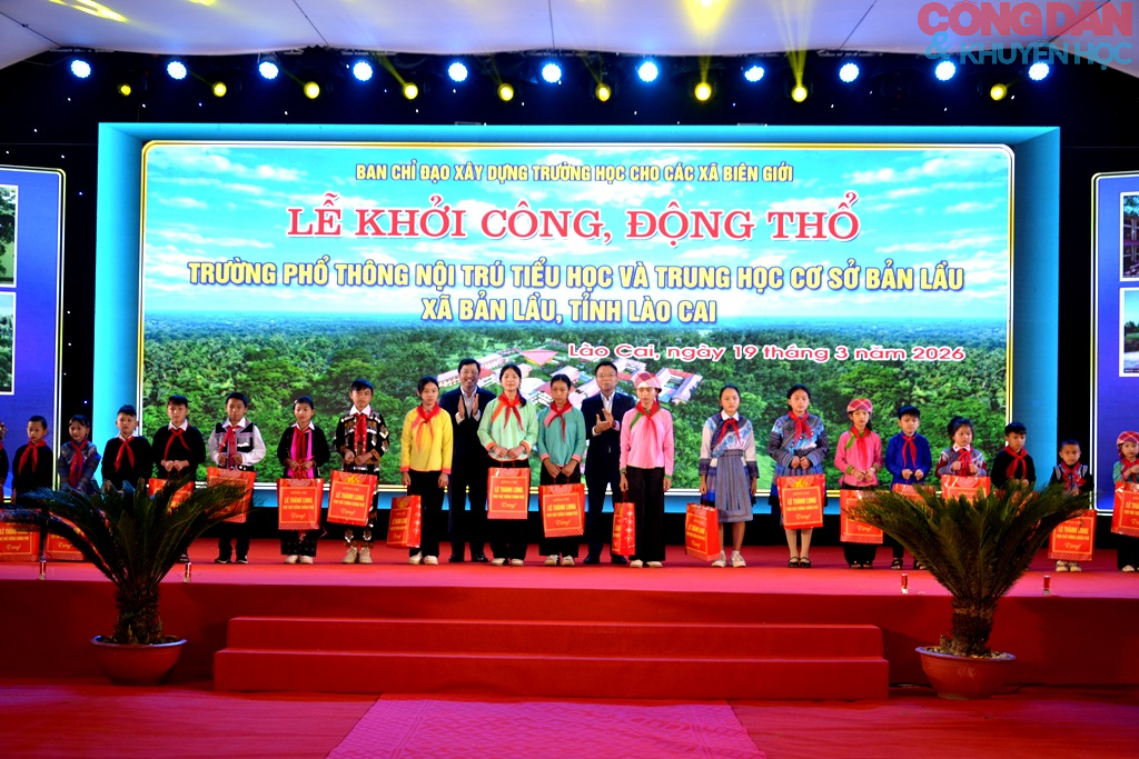 L&agrave;o Cai: Khởi c&ocirc;ng x&acirc;y Trường phổ th&ocirc;ng nội tr&uacute; li&ecirc;n cấp ở x&atilde; bi&ecirc;n giới Bản Lầu - Ảnh 5.