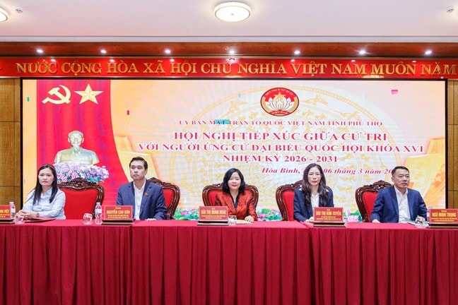 Chủ tịch Ủy ban Trung ương Mặt trận Tổ quốc Việt Nam B&ugrave;i Thị Minh Ho&agrave;i tiếp x&uacute;c cử tri tại Ph&uacute; Thọ - Ảnh 2.