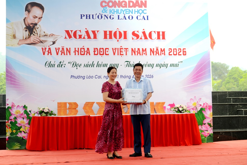 Tưng bừng &ldquo;Ng&agrave;y hội S&aacute;ch v&agrave; Văn h&oacute;a đọc&rdquo; ở phường L&agrave;o Cai - Ảnh 5.