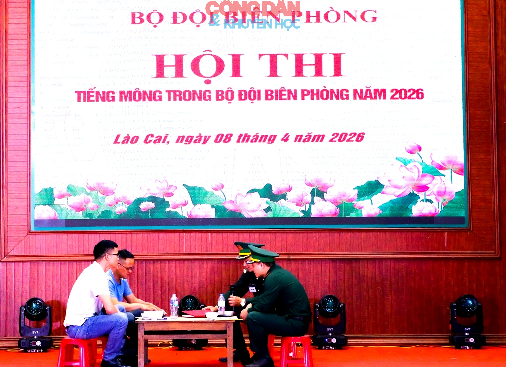 Hội thi tiếng d&acirc;n tộc M&ocirc;ng trong Bộ đội Bi&ecirc;n ph&ograve;ng, khu vực 2 năm 2026 tại L&agrave;o Cai - Ảnh 10.