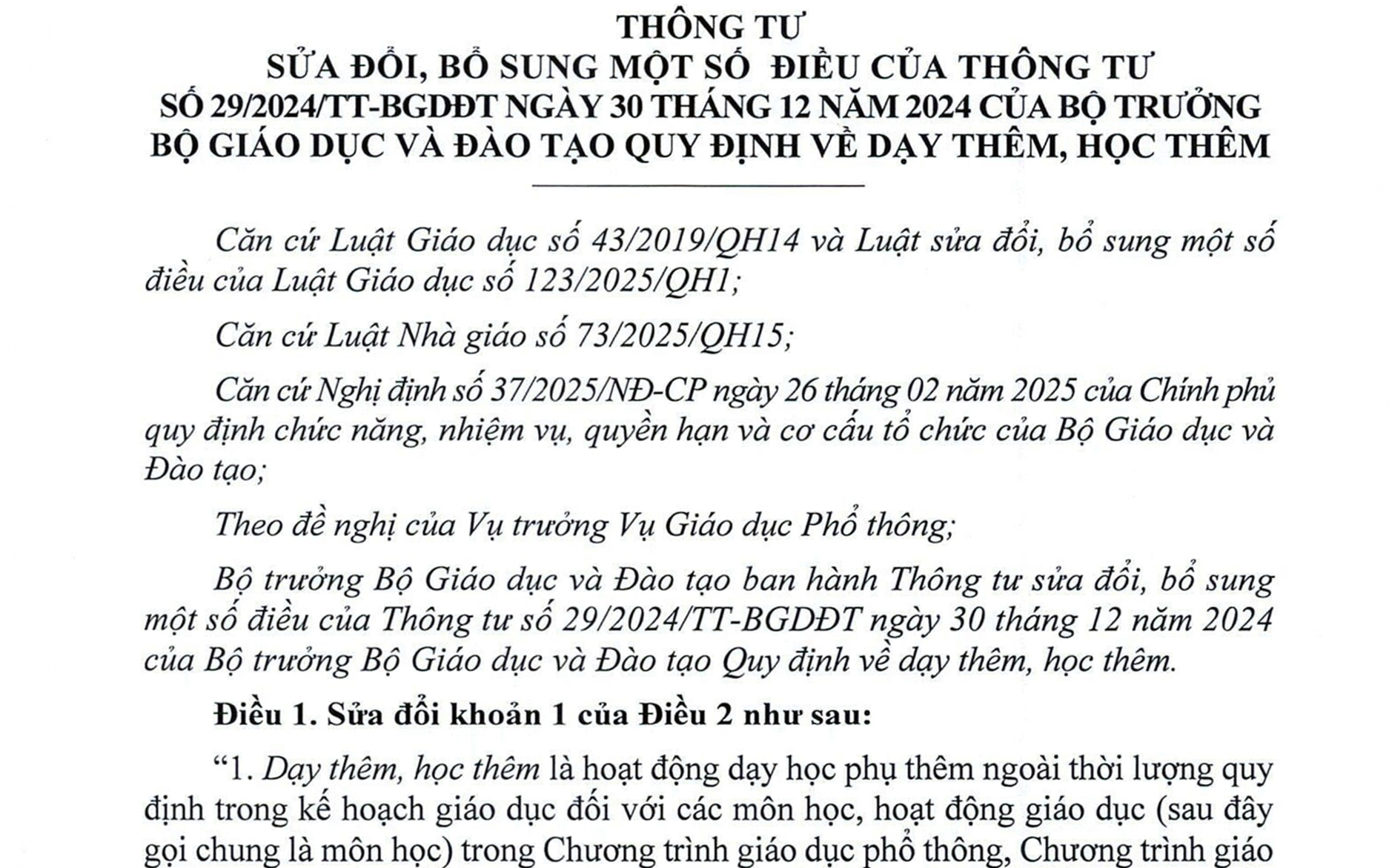 C&oacute; thể dạy th&ecirc;m, học th&ecirc;m vượt qu&aacute; 2 tiết/tuần l&agrave; quy định ph&ugrave; hợp - Ảnh 1.