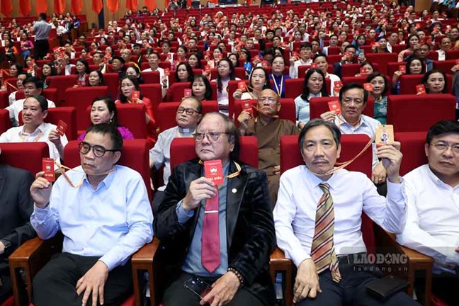 Khai mạc Đại hội đại biểu to&agrave;n quốc MTTQ Việt Nam lần thứ XI: Biểu tượng của sức mạnh đo&agrave;n kết trong kỷ nguy&ecirc;n mới - Ảnh 2.