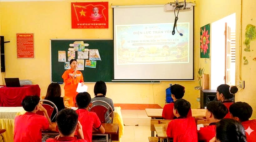 Học sinh L&agrave;o Cai thi vẽ tranh về tiết kiệm điện m&ugrave;a h&egrave; - Ảnh 2.
