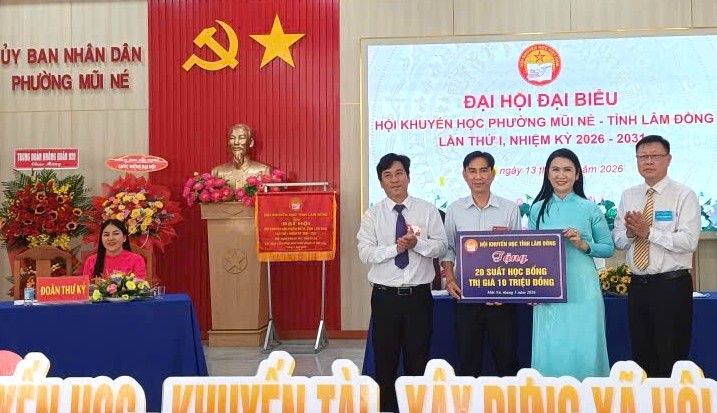 Hội Khuyến học phường Mũi N&eacute; (L&acirc;m Đồng) tổ chức Đại hội đại biểu lần thứ I, nhiệm kỳ 2026-2031 - Ảnh 3.