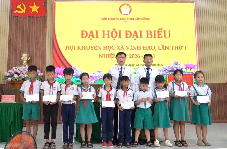 X&atilde; Vĩnh Hảo (L&acirc;m Đồng) tổ chức Đại hội đại biểu Hội Khuyến học x&atilde; lần thứ I, nhiệm kỳ 2026-2031 - Ảnh 1.