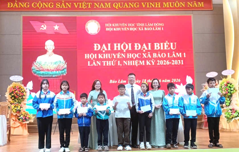 Đại hội Đại biểu Hội Khuyến học x&atilde; Bảo L&acirc;m 1 lần thứ I, nhiệm kỳ 2026-2031 - Ảnh 3.