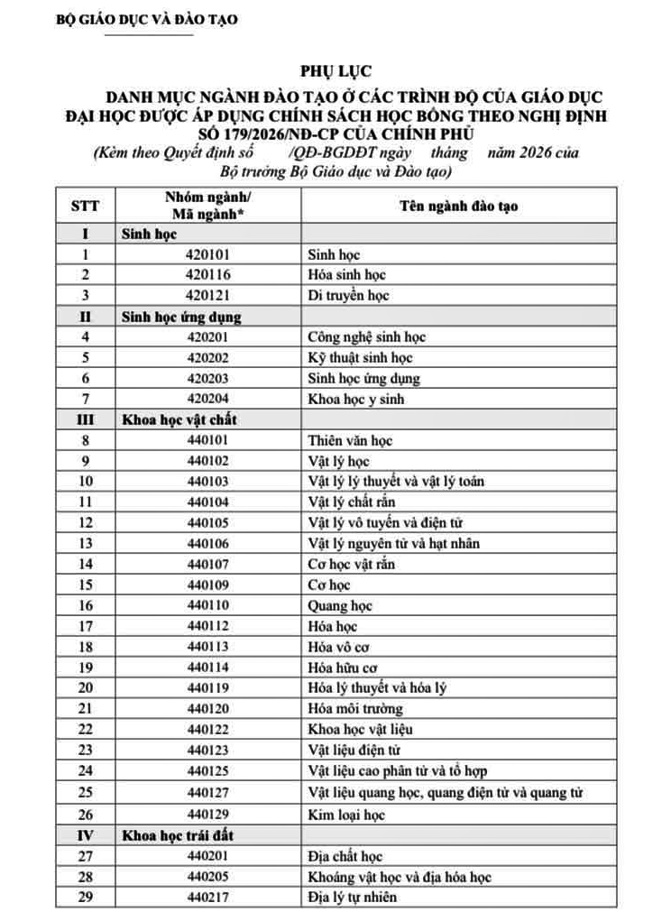 111 ng&agrave;nh đ&agrave;o tạo khoa học cơ bản, kỹ thuật then chốt v&agrave; c&ocirc;ng nghệ chiến lược được cấp học bổng - Ảnh 5.
