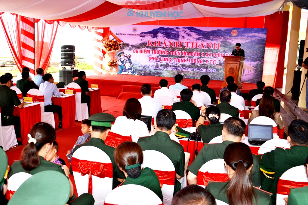 Kh&aacute;nh th&agrave;nh đưa v&agrave;o sử dụng 6 điểm trường ở bi&ecirc;n giới L&agrave;o Cai - Ảnh 6.