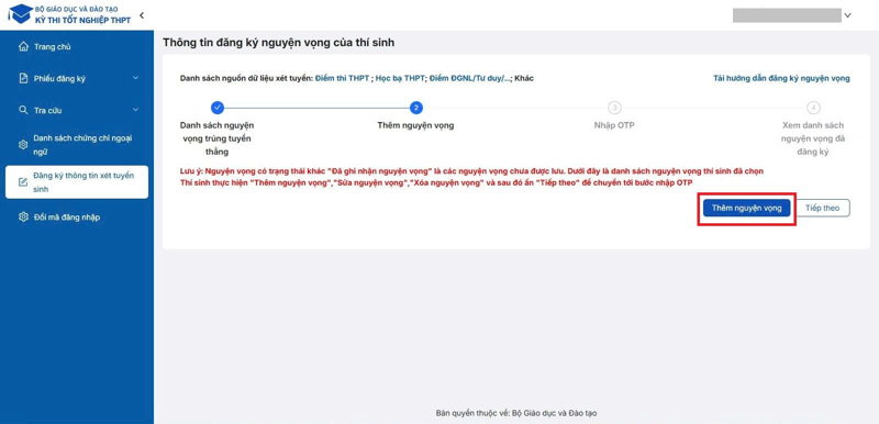 6 bước đăng ký nguyện vọng xét tuyển đại học 2026 - Ảnh 5.