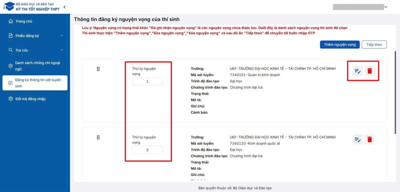 6 bước đăng ký nguyện vọng xét tuyển đại học 2026 - Ảnh 7.