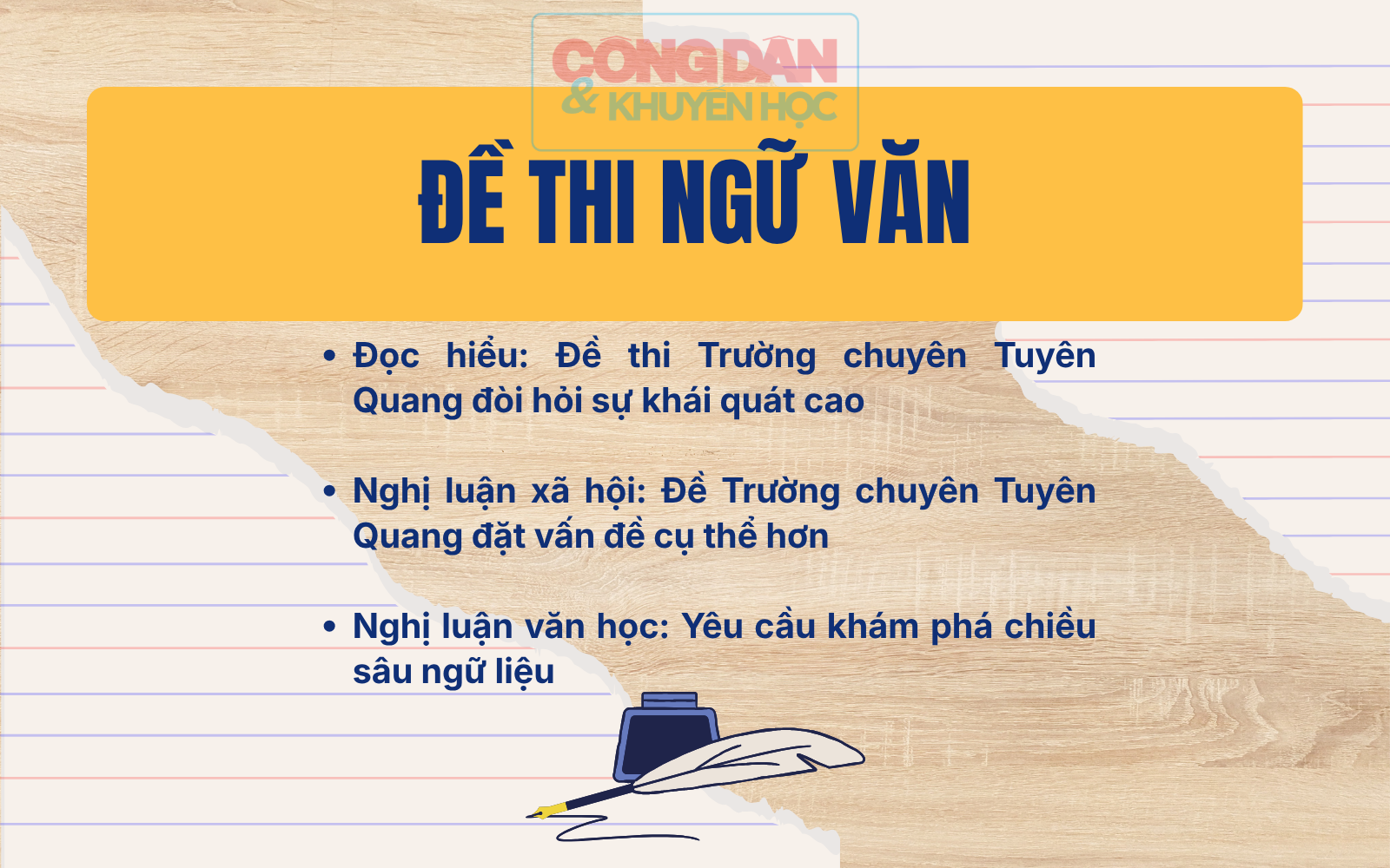 Giáo viên Ngữ văn nói về đề thi tốt nghiệp trung học phổ thông lần 2 tại trường chuyên Tuyên Quang - Ảnh 2.