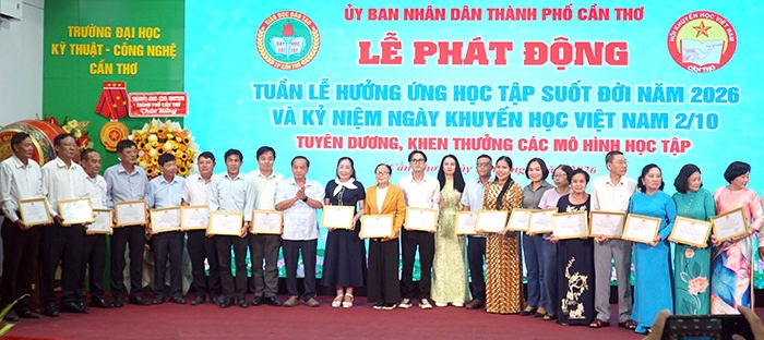 Cần Thơ ph&aacute;t động "Th&aacute;ng Khuyến học" v&agrave; Tuần lễ hưởng ứng học tập suốt đời năm 2026 - Ảnh 2.