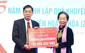 GS.TS Nguyễn Thị Doan: Quỹ Khuyến học Lê Xuân Lan (Thanh Hóa) góp phần đào tạo nguồn nhân lực chất lượng cao cho đất nước