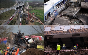 Hy Lạp: "Vụ tai nạn tàu hỏa khủng khiếp chưa từng có, các toa xe nhàu nát như tờ giấy"