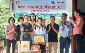 Đồng Tháp: Trao học bổng "Gương sáng hiếu học" tặng sinh viên Trần Nguyễn Ngọc Châu